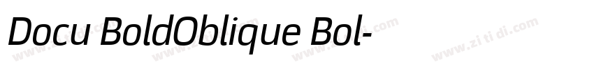 Docu BoldOblique Bol字体转换 Docu BoldOblique Bol字体转换